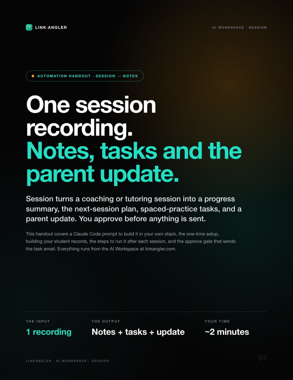 Session notes automation guide cover